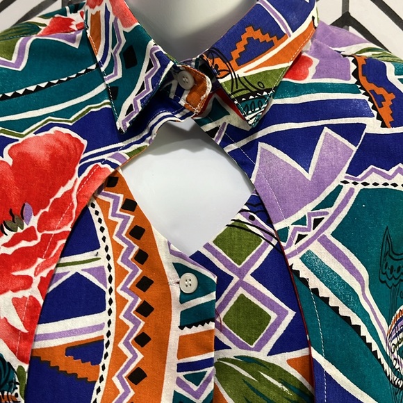 Clearance! ⚠️ Frontier Series Vibrant Multi-color Western Button Down LS, Sz.XL - Picture 3 of 16